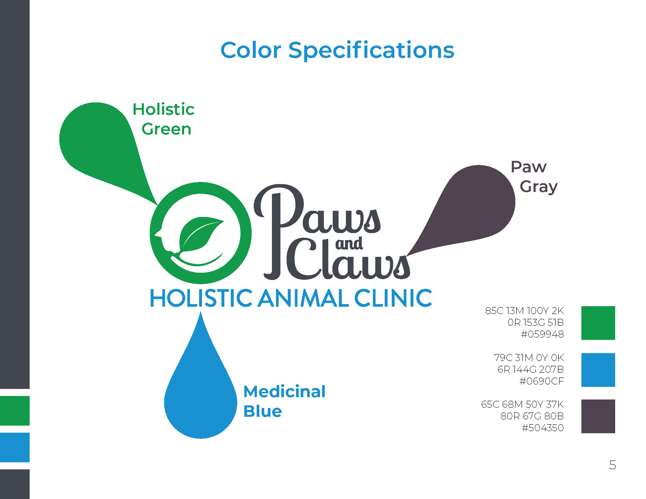 paws and claws style guide colors