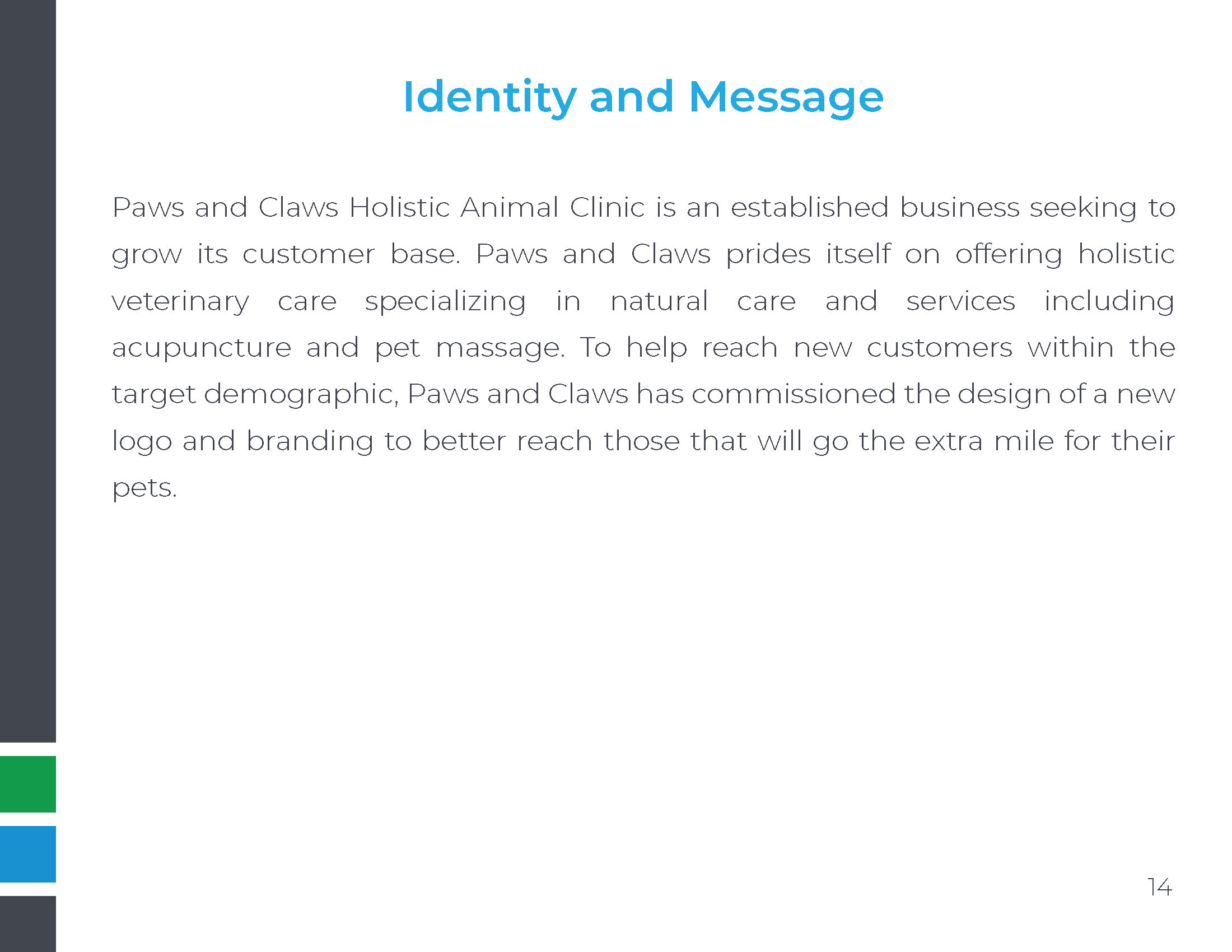 paws and claws style guide identity and message