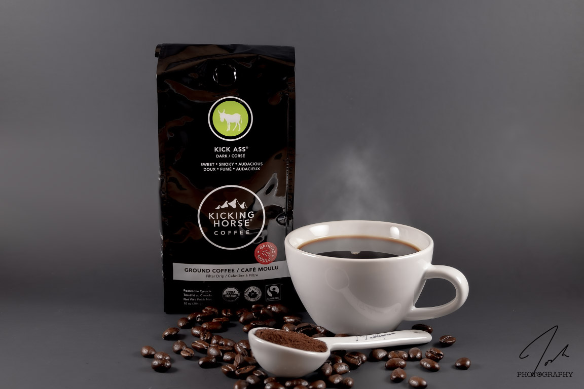 a product photograph of Kicking Horse Coffee