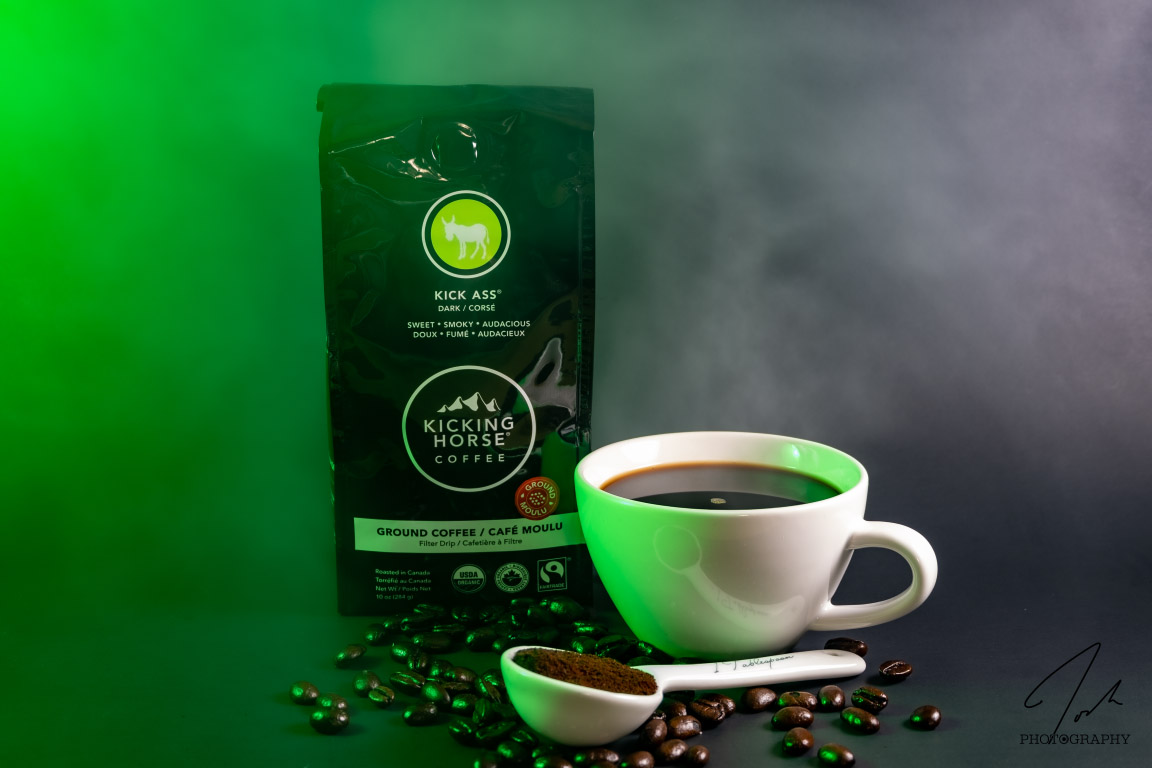 a product photograph of Kicking Horse Coffee