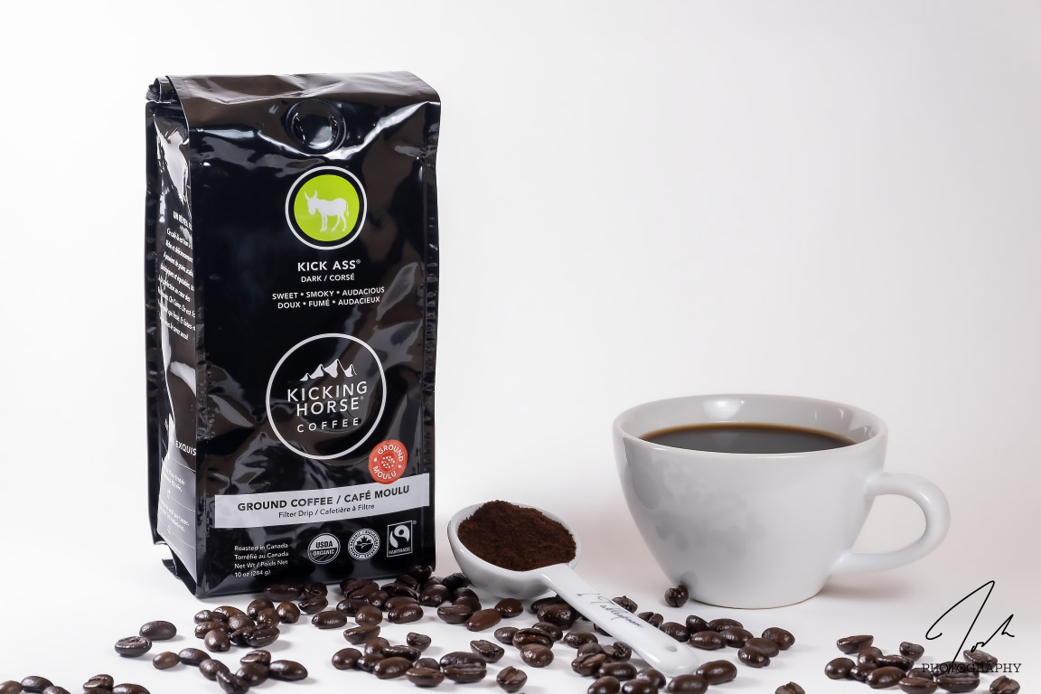 a product photograph of Kicking Horse Coffee